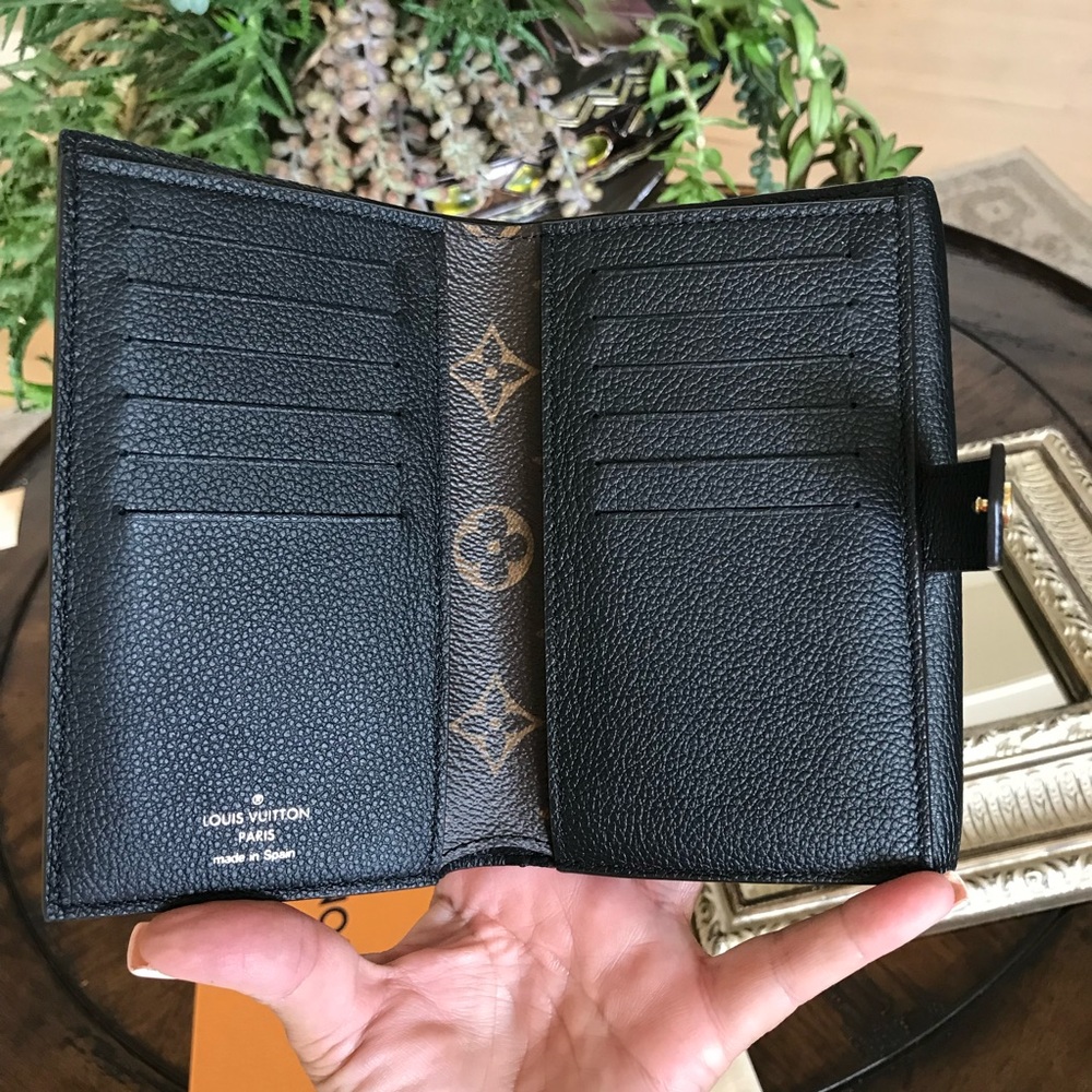 Exquisite Louis Vuitton Pallas Noir Compact  Wallet - Picture 8 of 16